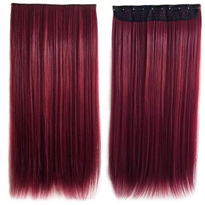DILLARDS Heat Resistant Synthetic Hair Extension - Red, H157 - Image 3
